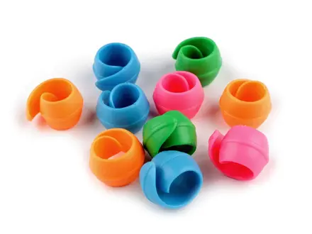 Držiak proti rozmotaniu nití - silikónový modrý -  Silicone holder